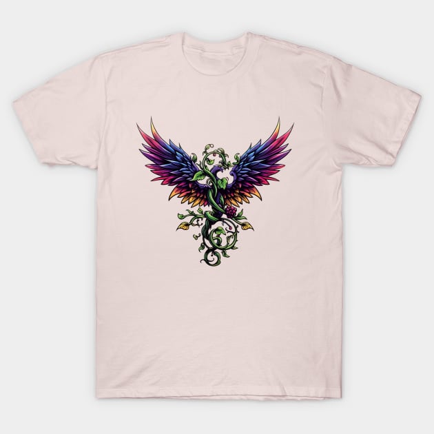 phoenix bird trapped in ivy T-Shirt by GAGO5